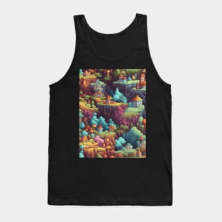 Pixel Art Repeating Pattern Tank Top